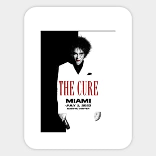 The Cure ROBERT SMITH LIMITED (WHITE) Sticker